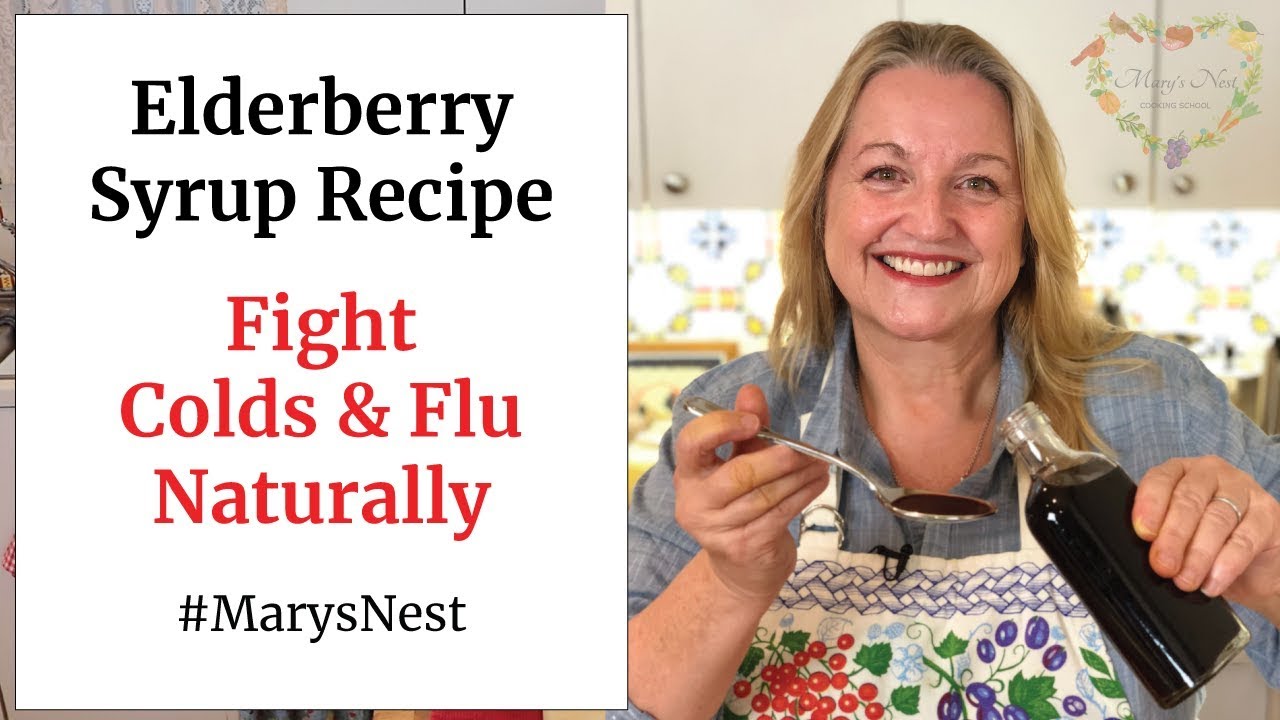 Homemade Elderberry Syrup Recipe - A Natural Home Remedy For Colds and Flu