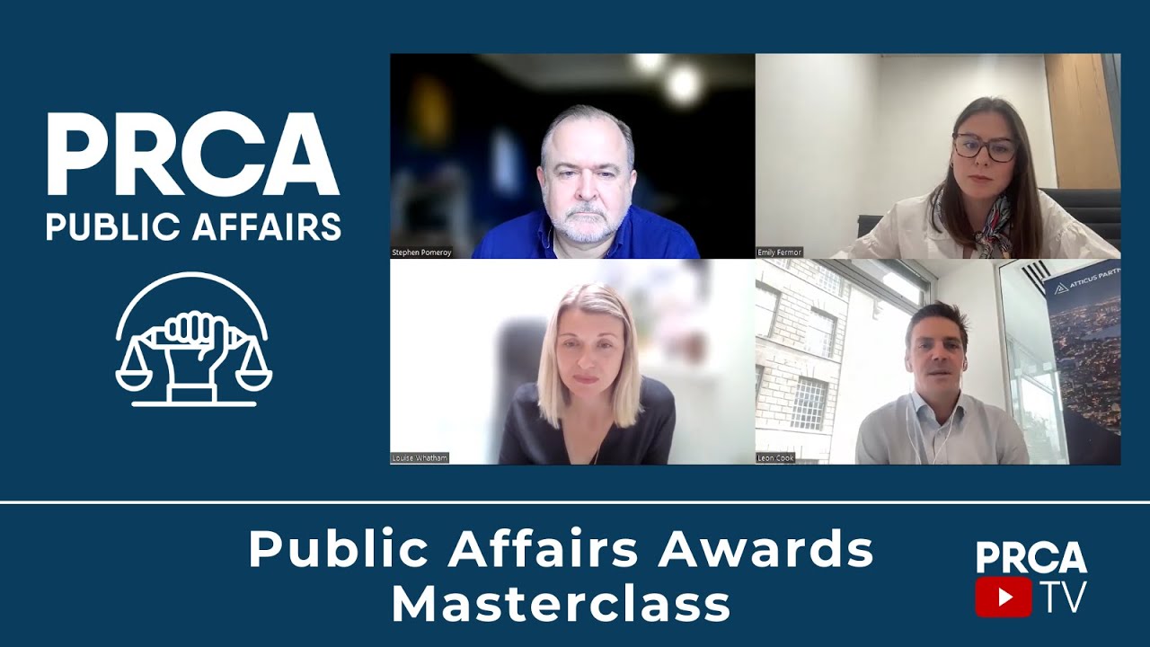 PRCA Public Affairs Awards Masterclass