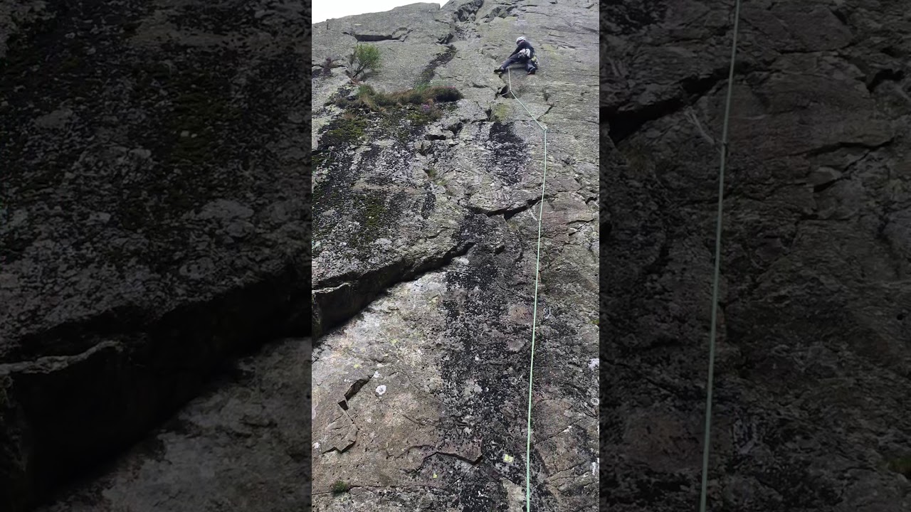 Gouther Crag, Kennel Wall. Lake District rock climbing.