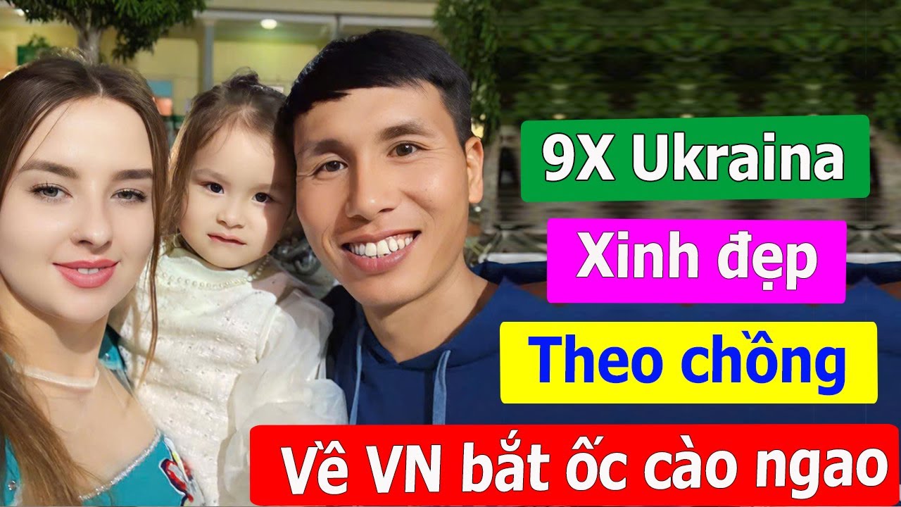 Cô gái Ukraina xinh đẹp theo chồng về Việt Nam bắt ốc cào ngao.