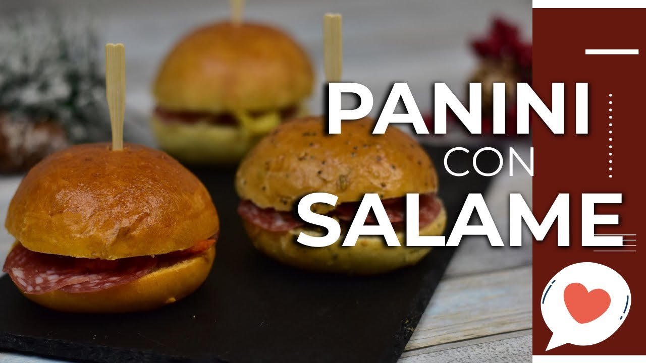 ANTIPASTO DI NATALE SPECIALE: panini morbidissimi con salame da aperitivo per tutte le feste