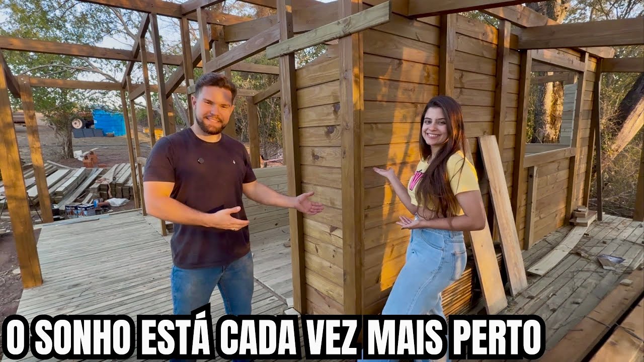 Construindo a própria casa no sítio isolado - Chegou na melhor parte!