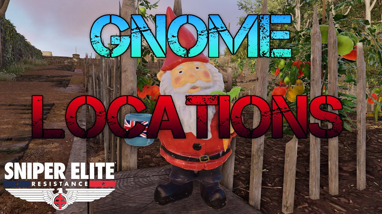 All GNOME Locations | Sniper Elite Resistance | Oh Gnome You Don't GOLD MEDAL