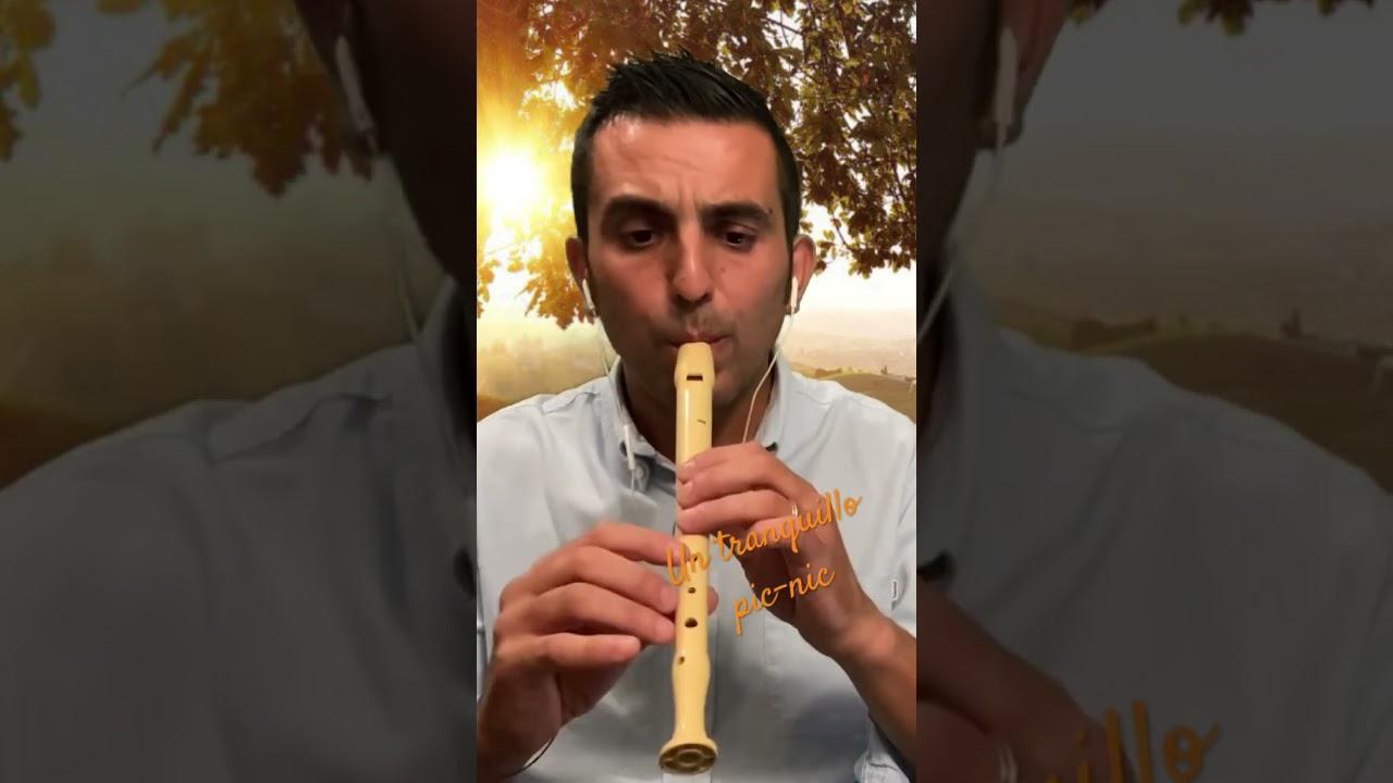 Un tranquillo picnic - flauto dolce 😉#facile #recorder #flautodolce