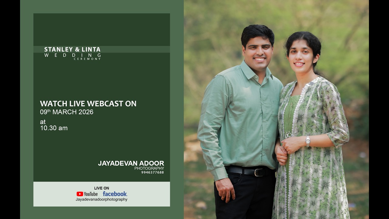 WEDDING CEREMONY | STANLEY & LINTA | 09.03.26 | JAYADEVAN ADOOR PHOTOGRAPHY