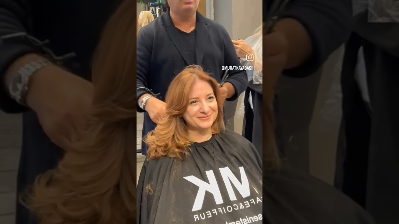 CASCADE haircut after 50 years: The beauty of LONG hair! #longlayerhaircut #cascade  #haircut