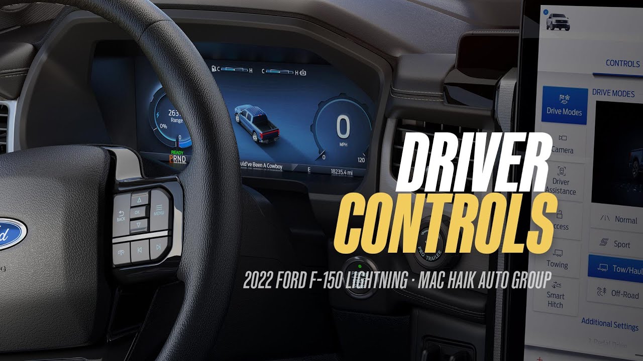 Steering Wheel & Instrument Cluster | 2022 Ford F-150 Lightning | Mac Haik How-Tos