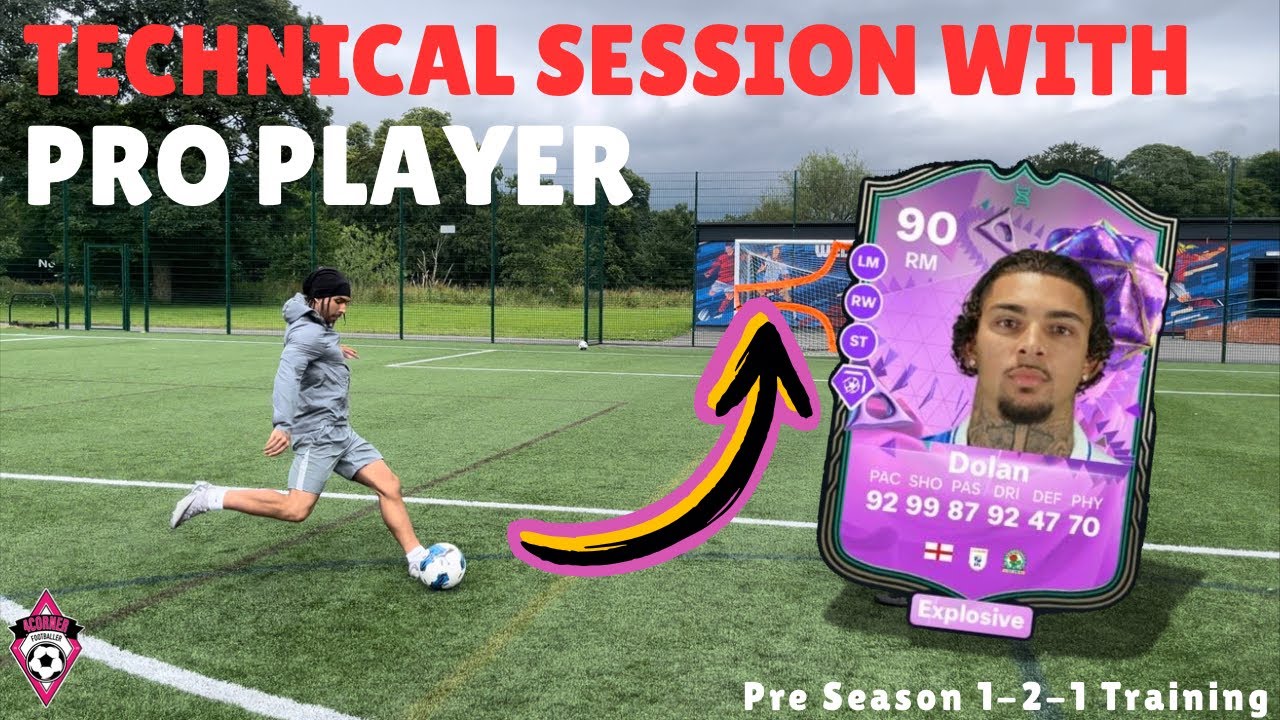 1-2-1 Football Session With Championship Footballer | Tyrhys Dolan 🔵⚪️