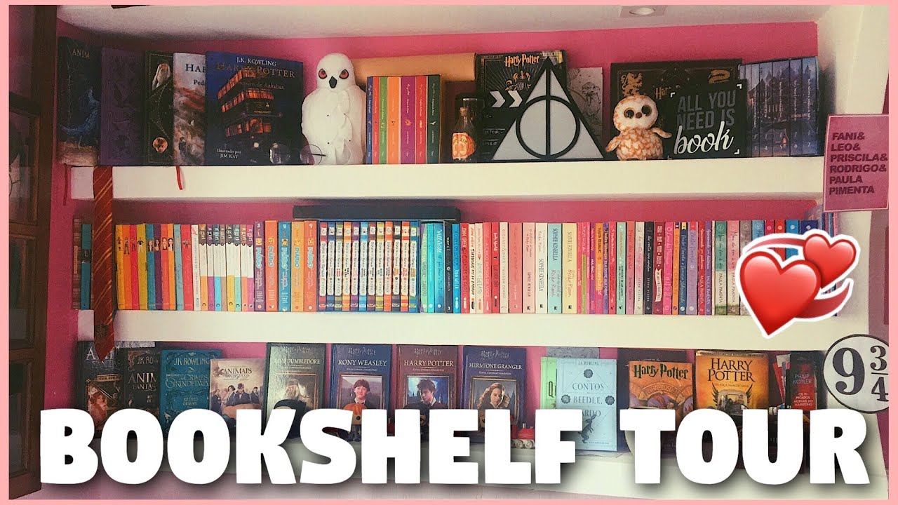 BOOKSHELF TOUR 2019- TOUR PELA MINHA ESTANTE DE LIVROS!