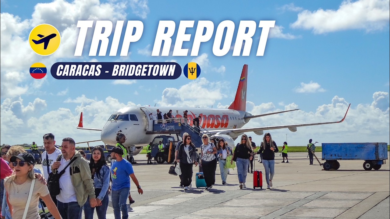 TRIP REPORT: Conviasa – Caracas to Bridgetown Aboard the Embraer E190 | 4K