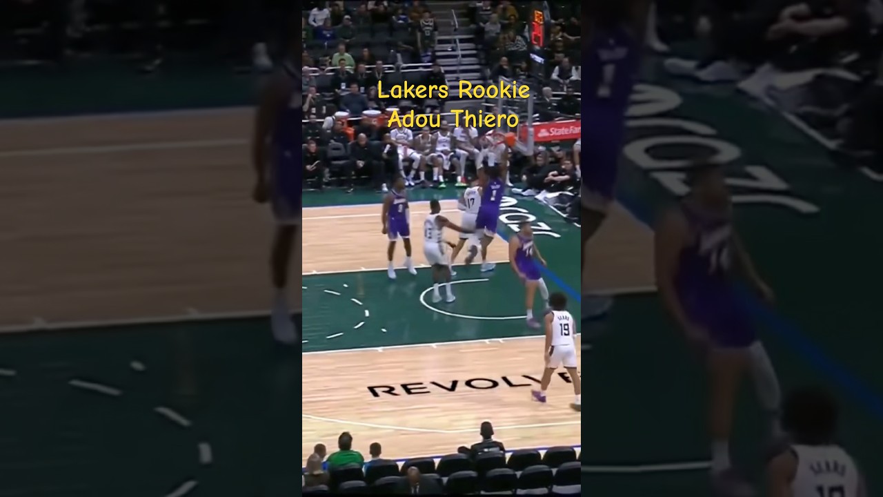 LAKERS ROOKIE ADOU THIERO FASTBREAK SLAM DUNK