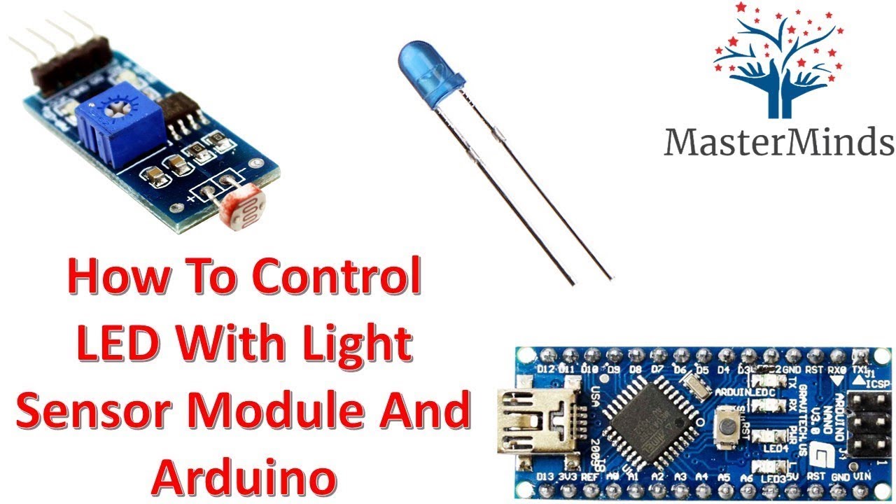 How To Control LED With Light Sensor Module (LM393) And Arduino