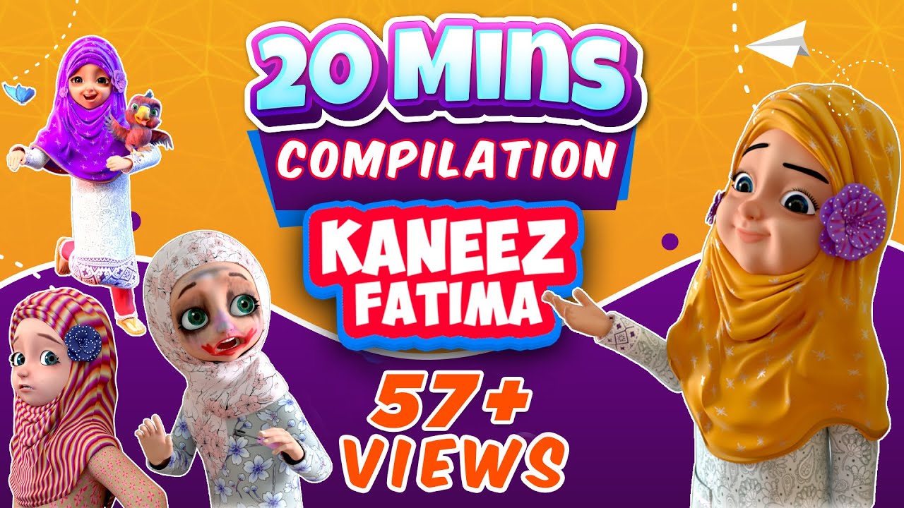 Kaneez Fatima Cartoon Series Compilation | Episodes 1 to 5 | 3D Animation Urdu Stories For Kids