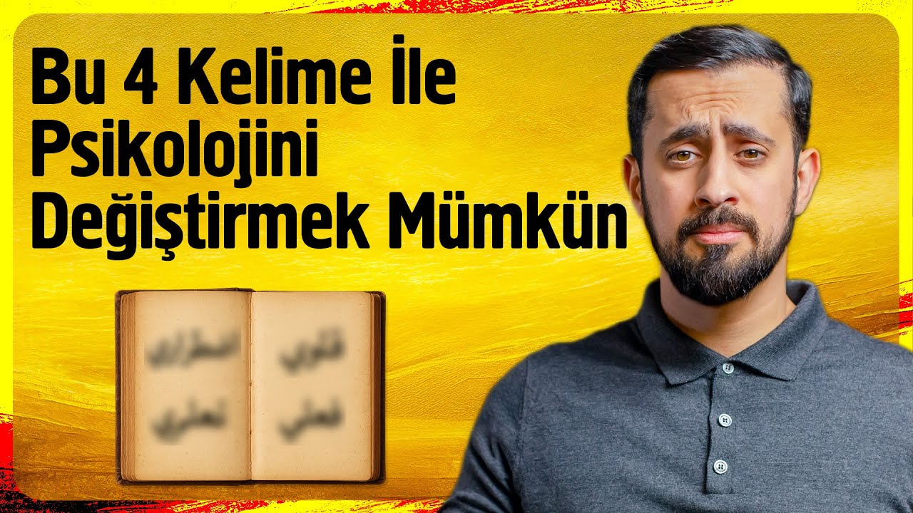 Bu 4 Kelime İle Psikolojini Değiştirmek Mümkün - Mana-yı Harf,  Mana-yı İsim, Nazar, Niyet