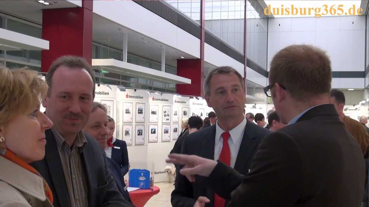 Immobilia 2013 der Sparkasse Duisburg  Besuch des OB und Gespräch mit Gerd Elischewski