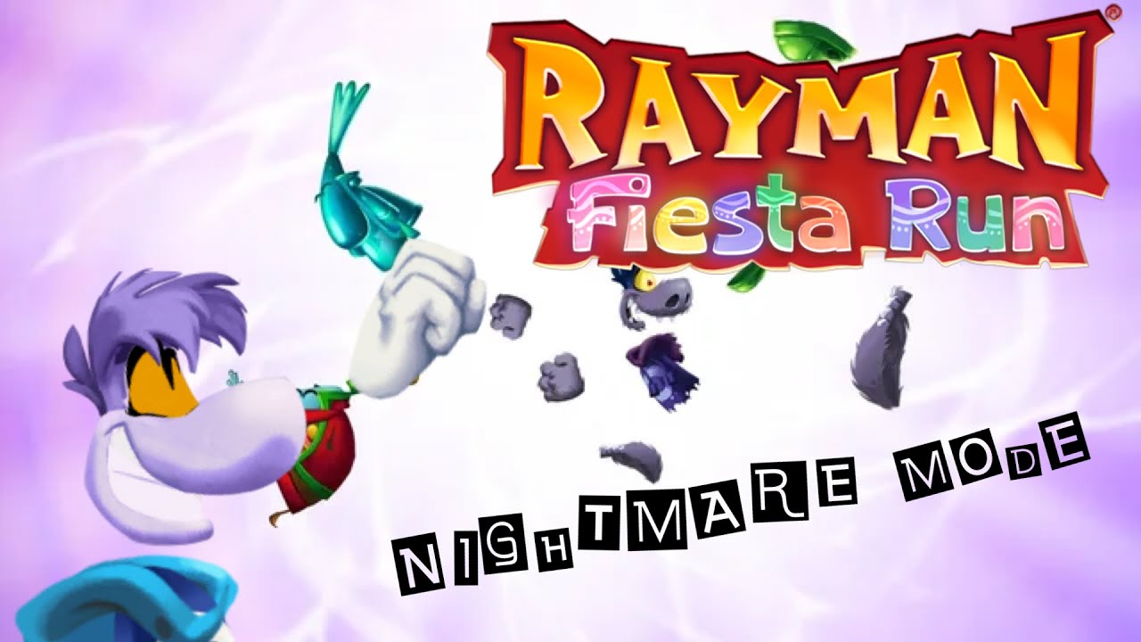 Rayman Fiesta Run - ALL Nightmare Mode Levels (UNLOCKING RAYWOLF)