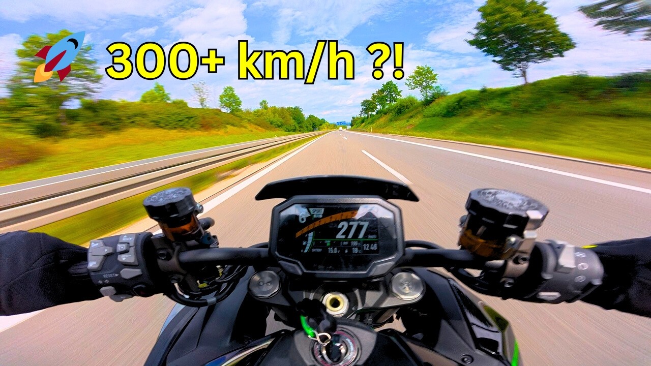 Wahnsinn! Kawasaki ZH2 (2024) Autobahn Run mit Ghostrider Junior 😱