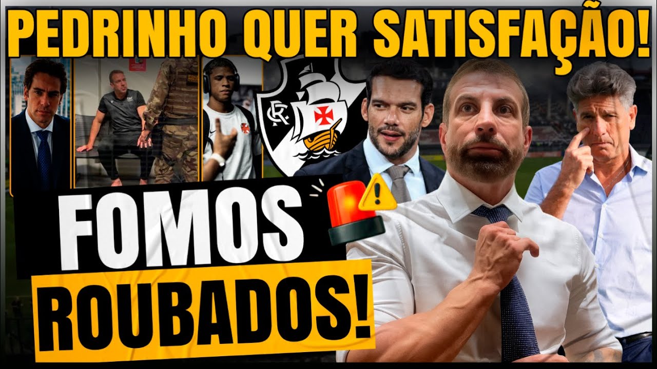 ARBITRO FOI PARAR NA POLÍCIA! PEDRINHO EXIGE AUDIOS DO VAR NA CBF! VASCO X CRUZEIRO