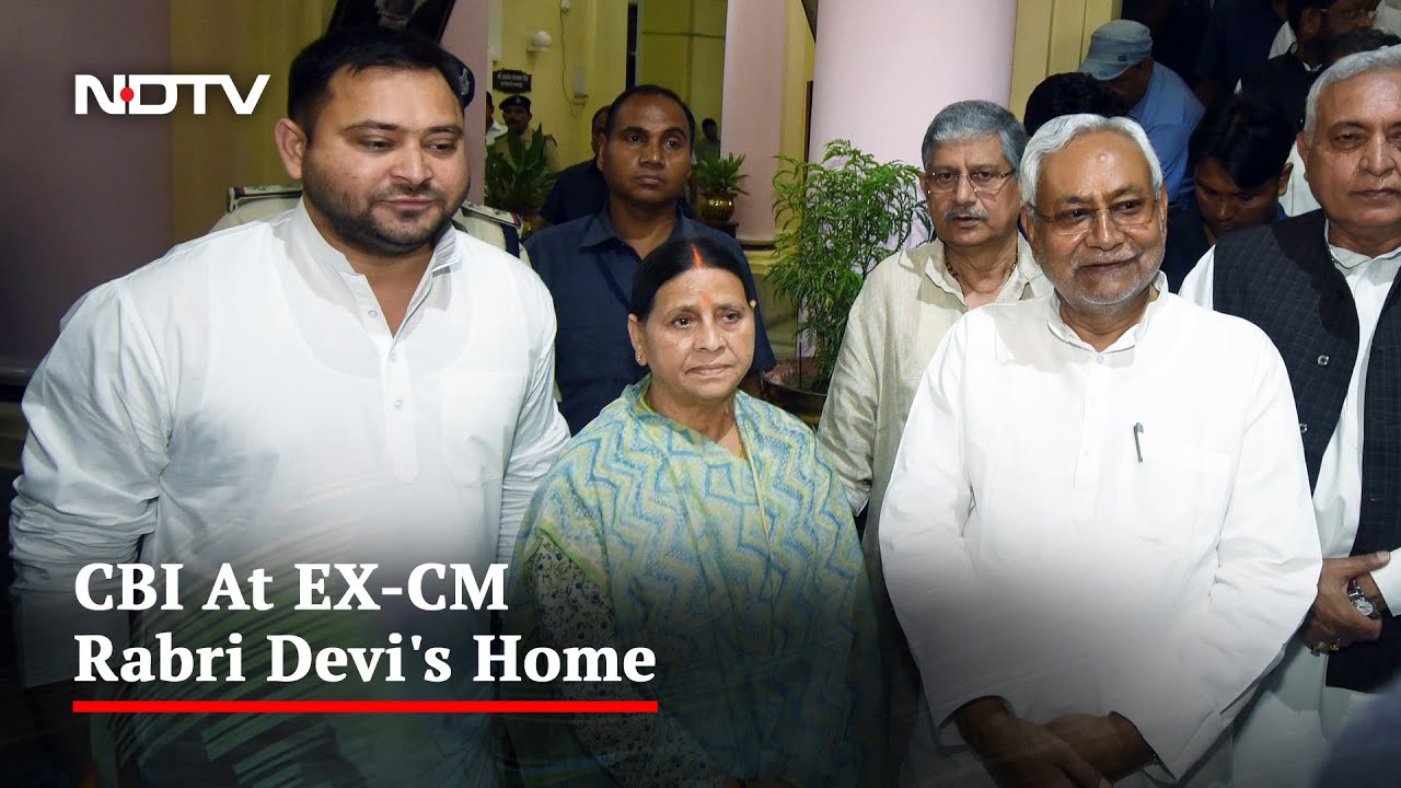 CBI Questioning Rabri Devi At Her Patna Home In Land-For-Jobs Case