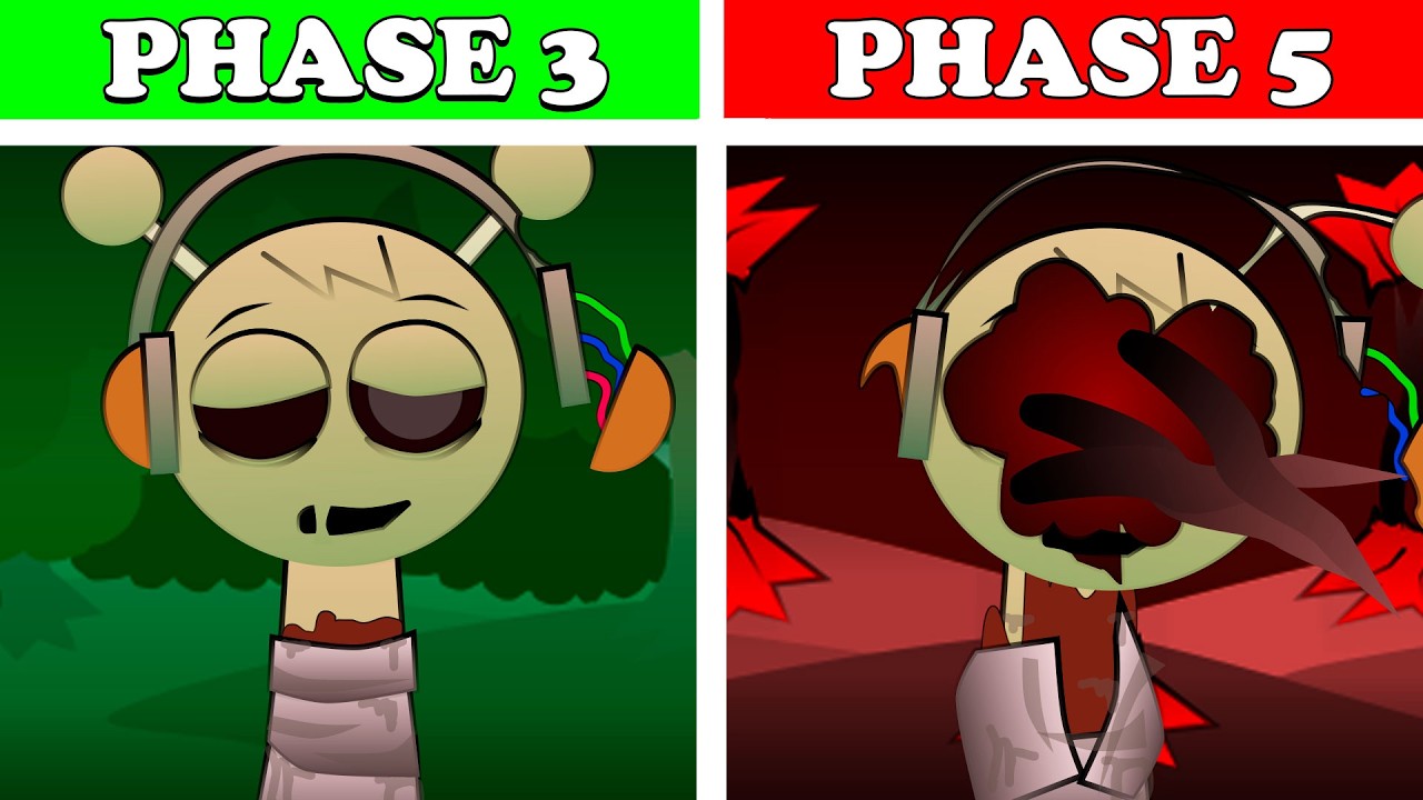 Incredibox - Sprunki Parasprunki Phase 3 Vs Phase 5 | Normal Vs Horror | NEW MOD