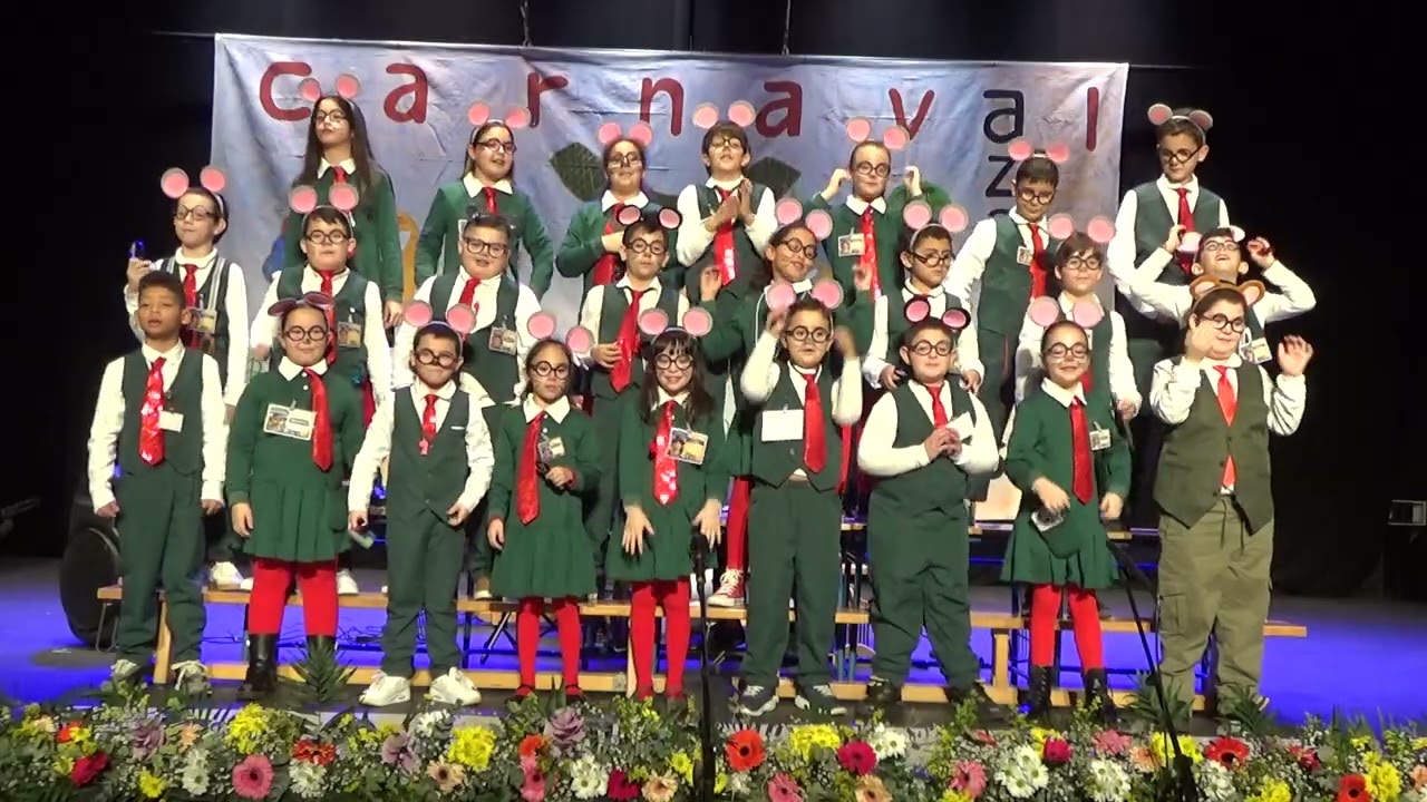 Chirigota Los que la dan con queso 3º CEIP Los Azahares Teatro Antonio Gala La Rinconada12-02-2026