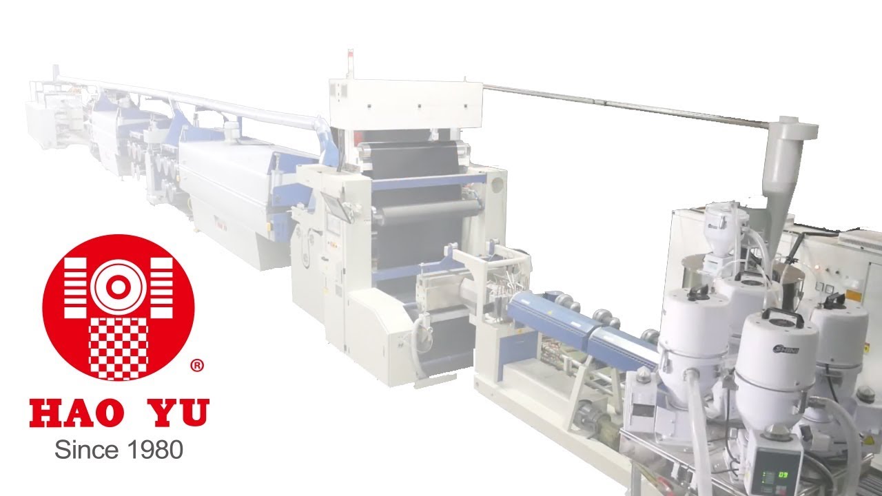 Tape Extrusion Plant｜Fibrillated Tape Extrusion Line (HY7/SP-90HE-SF) - HAO YU