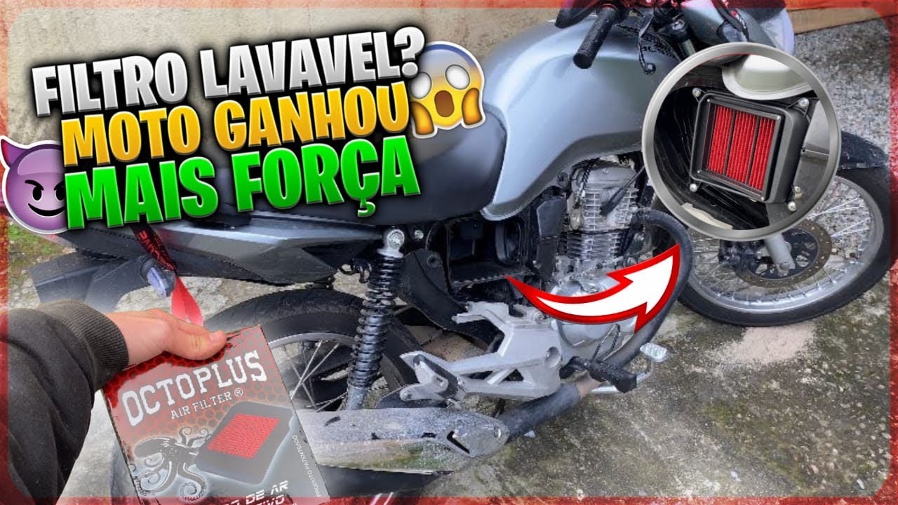 TESTEI O FILTRO ESPORTIVO LAVAVEL NA START 160