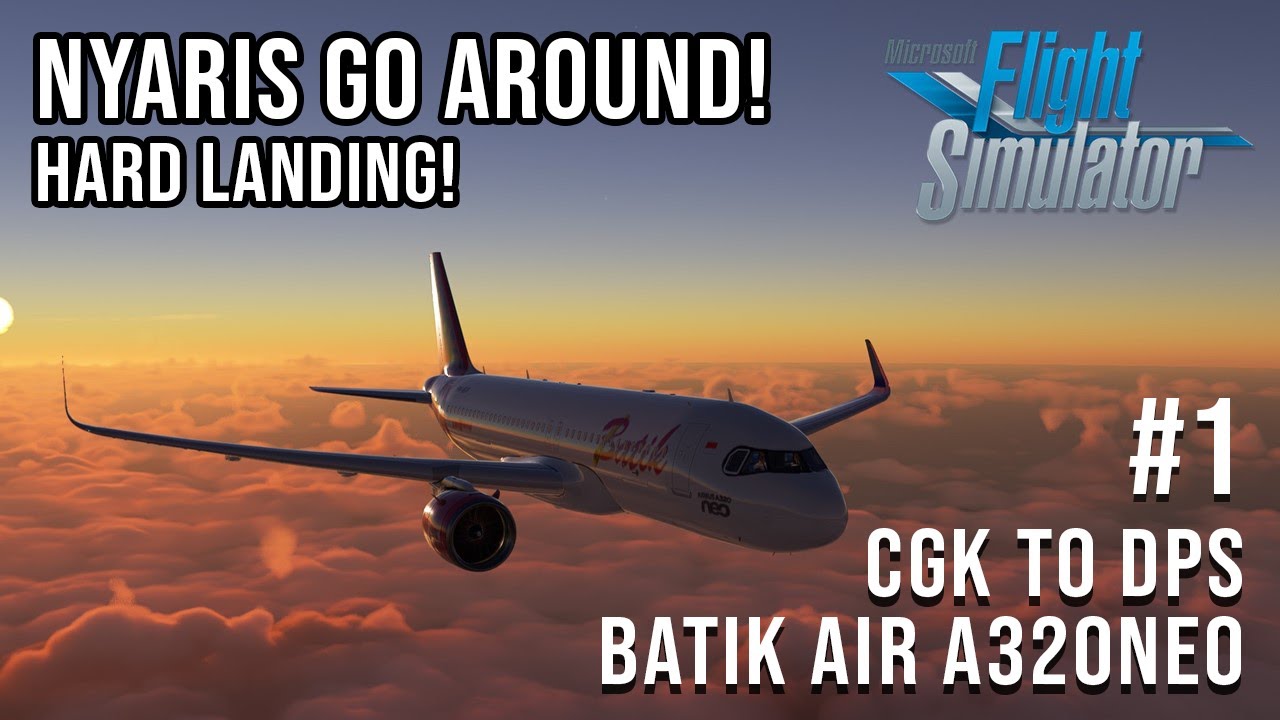 Flight Jakarta (CGK) to Bali (DPS) - Microsoft Flight Simulator 2020 Indonesia (Cockpit View)