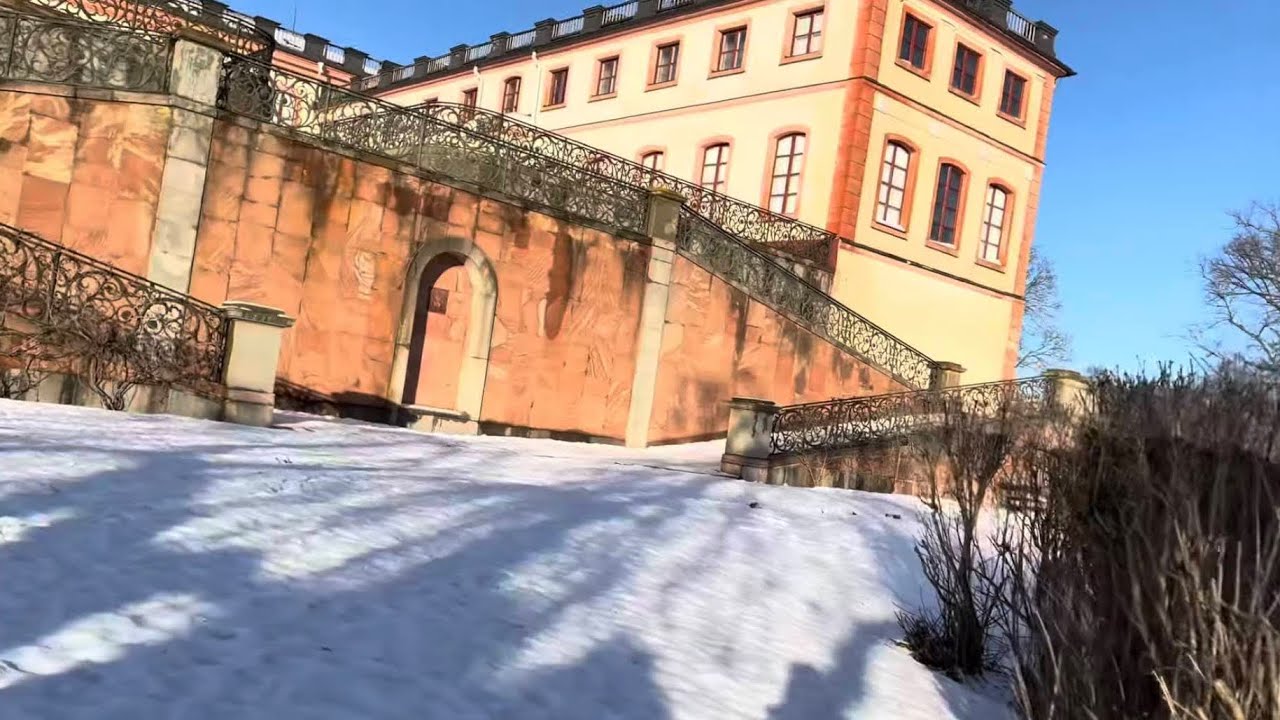 Stockholm Walks: Tullgarn Palace & park on a beautiful winter day. 4K, relaxing walk.