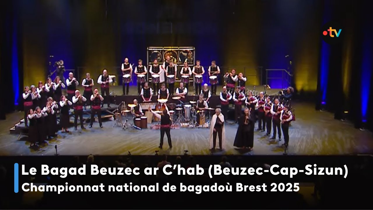 Bagad Beuzec ar C&rsquo;hab (Beuzec-Cap-Sizun) au championnat national des bagado&ugrave; 2025