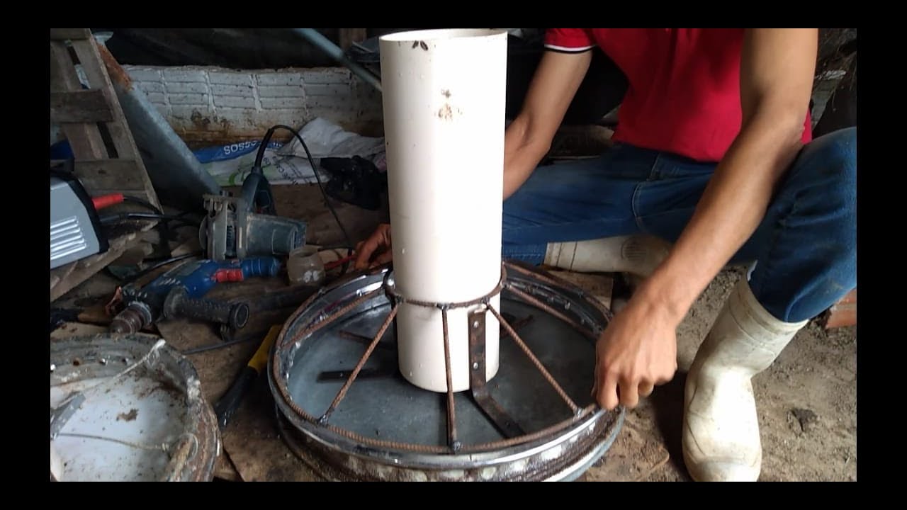 como fazer um comedouro automático para porcos