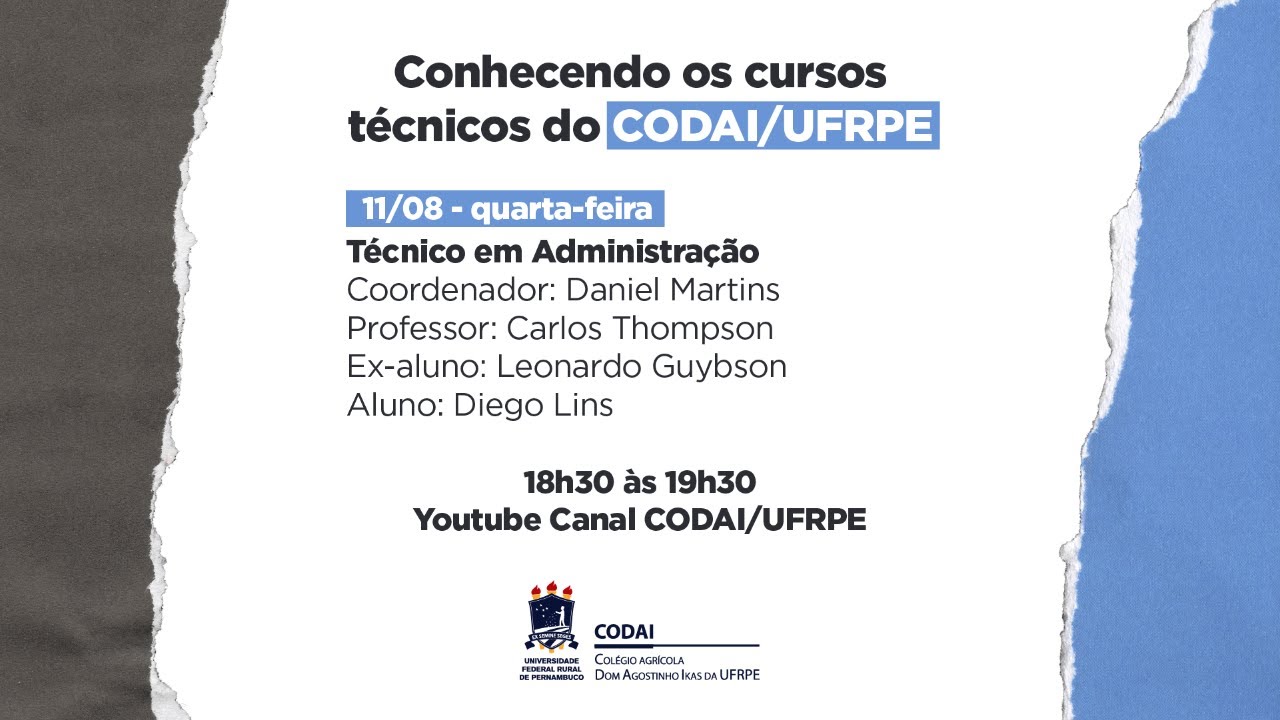 Conhecendo o Curso Técnico em Administração do CODAI/UFRPE
