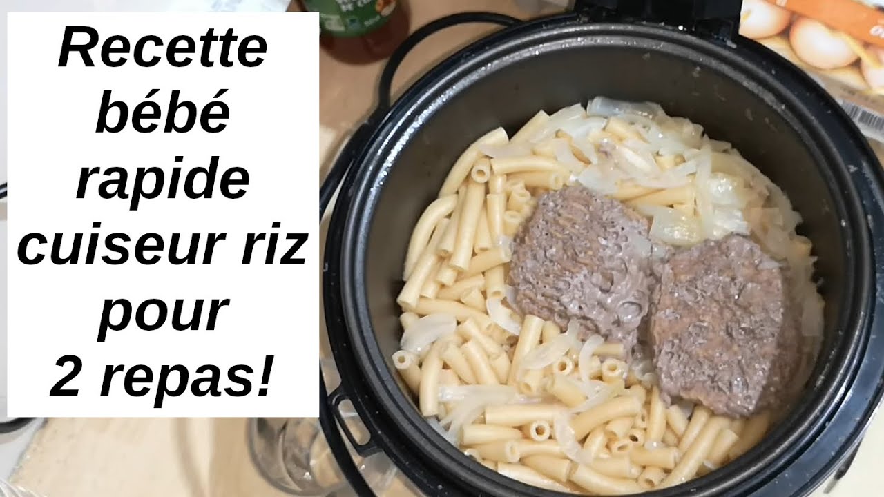 Idée recette rapide pour bébé au cuiseur riz