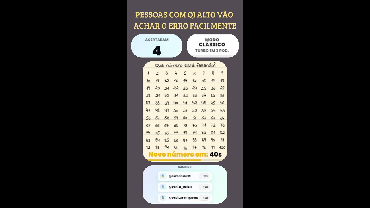 LIVE: TESTE DE QI, você consegue resolver ?