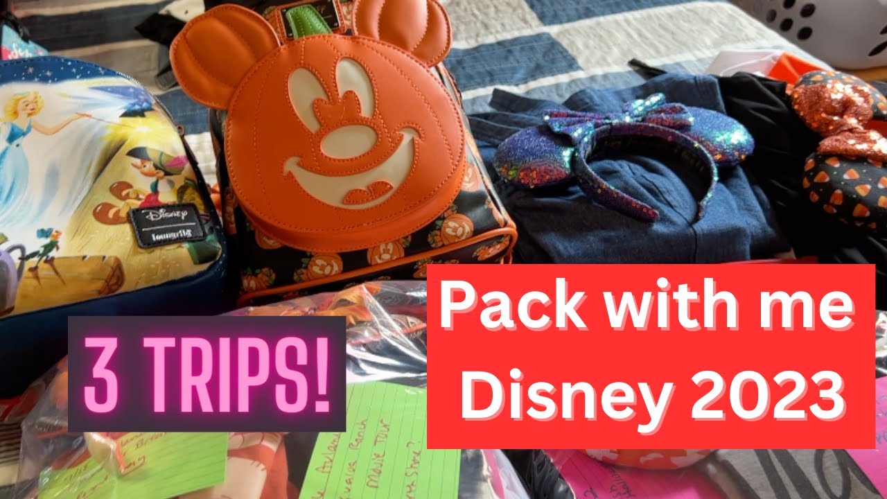 Disney Trip Trifecta | Packing for 3 Disney Trips