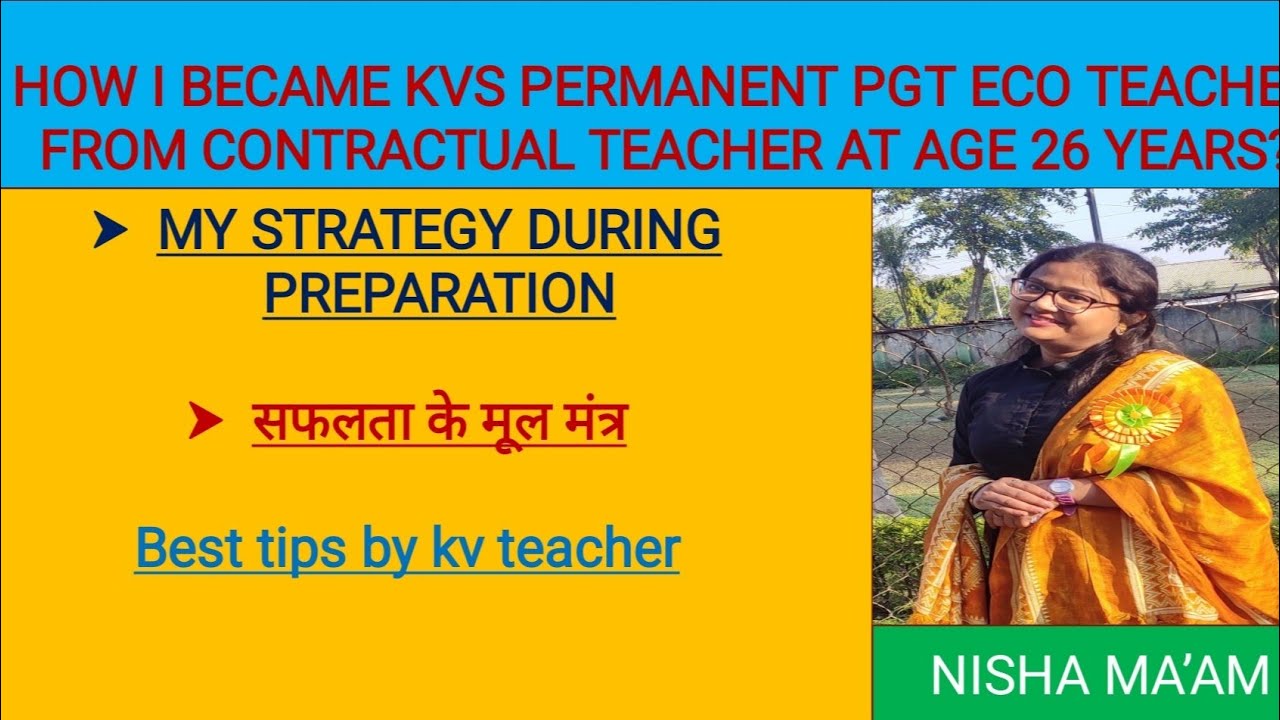 How I Became Kvs permanent PGT Eco Teacher from Contractual teacher? @blissEdulearningbynisha