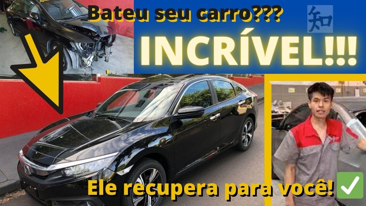 Chin&ecirc;s recuperando carro batido com perda total! [incr&iacute;vel]