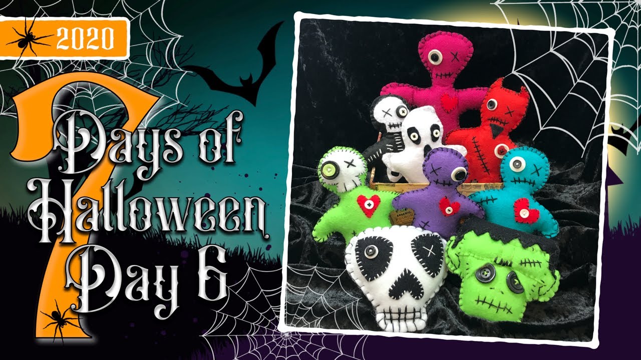 Day 6 - 7 Days of Halloween - Zombie Doll Pin Cushions