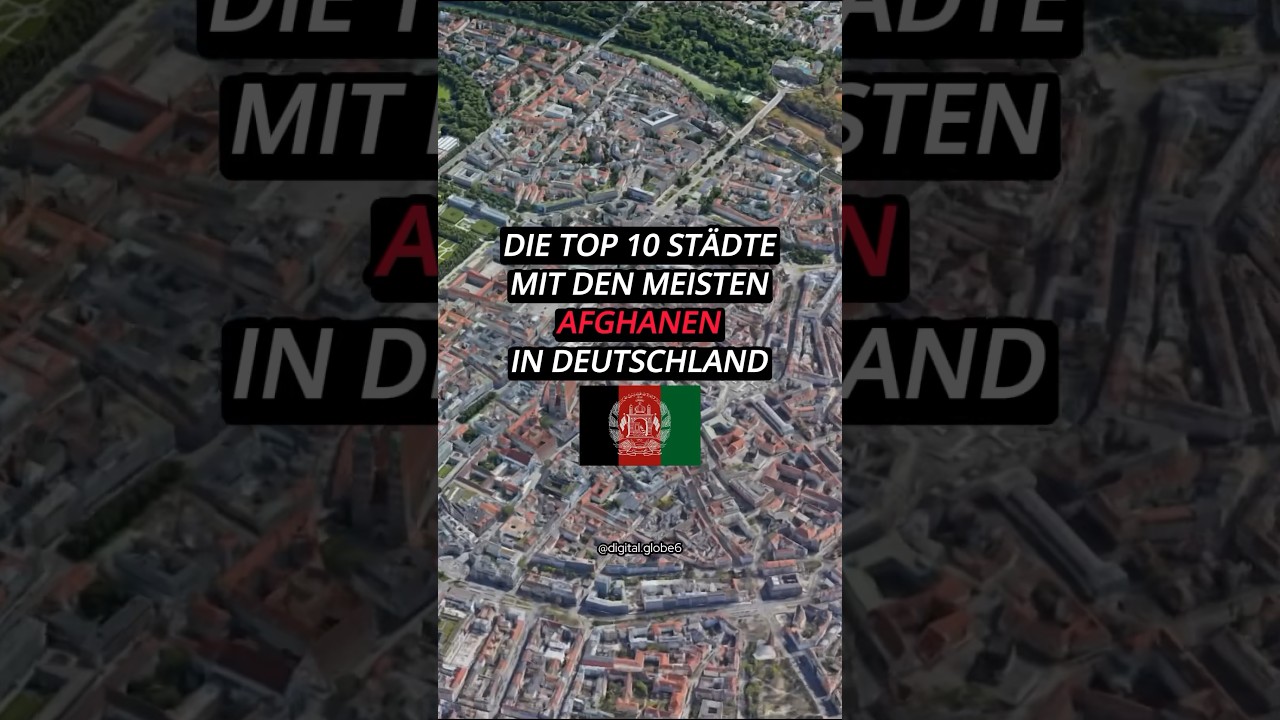 Die Top 10 St&auml;dte mit den meisten Afghanen in Deutschland 🇩🇪 #top10 #facts #deutschland #afghan