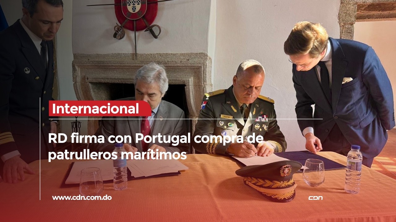 RD y Portugal firman contrato para adquisici&oacute;n de cuatro patrulleros mar&iacute;timos
