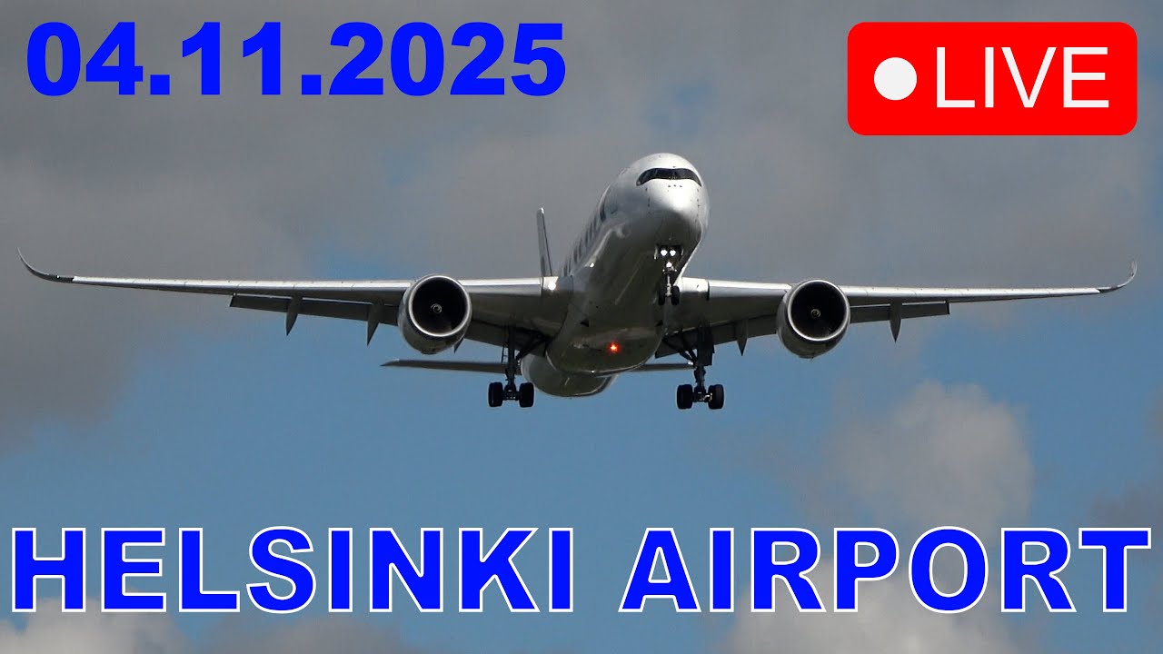Windy 🔴 LIVE Helsinki Airport Plane Spotting (EFHK/HEL)