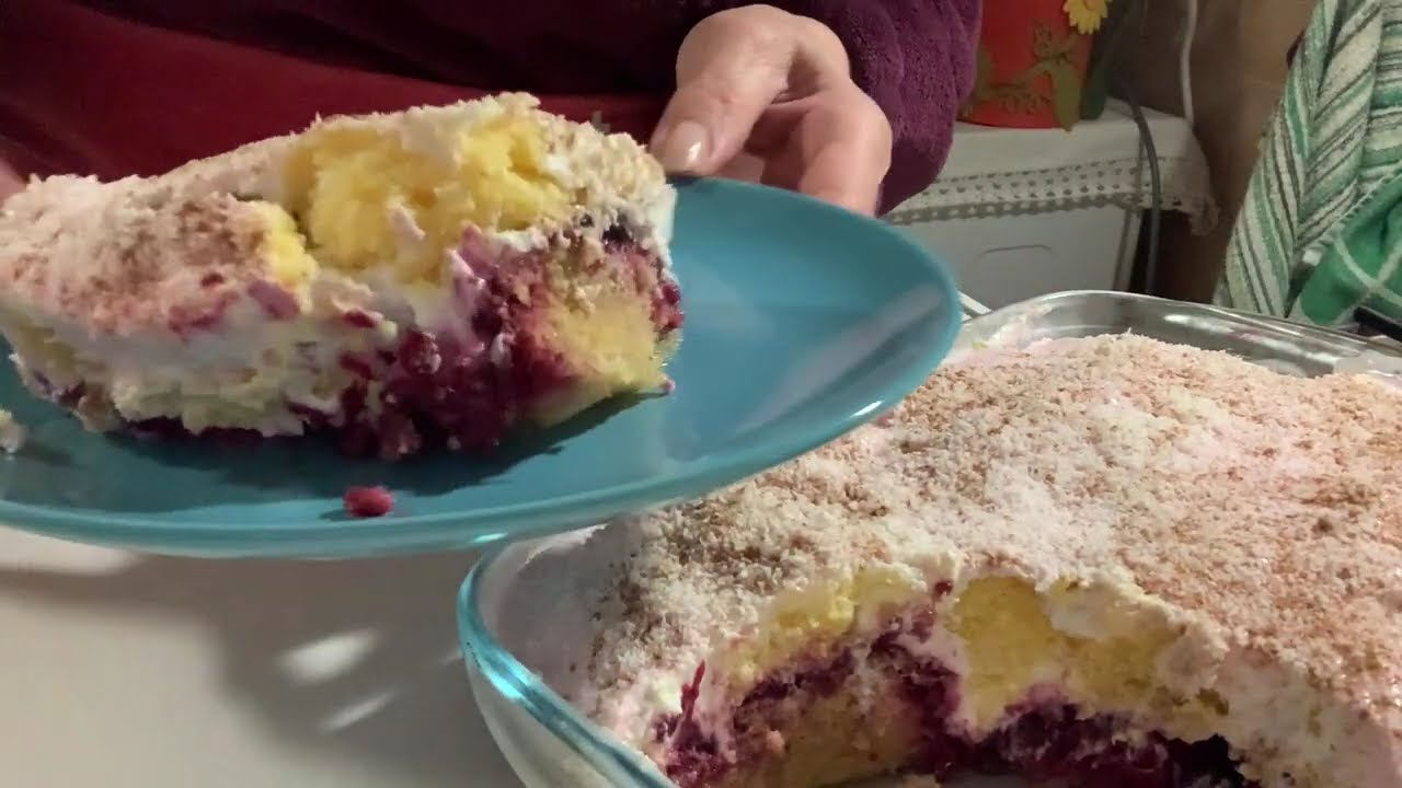 Sobremesa fácil com pão-de-ló | Sem açúcar adicionado