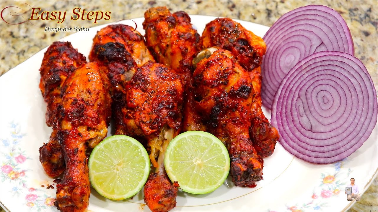 Oven Roasted Dahi Marinated Chicken Drumsticks | Juicy, Tender, and Moist Chicken Drumsticks