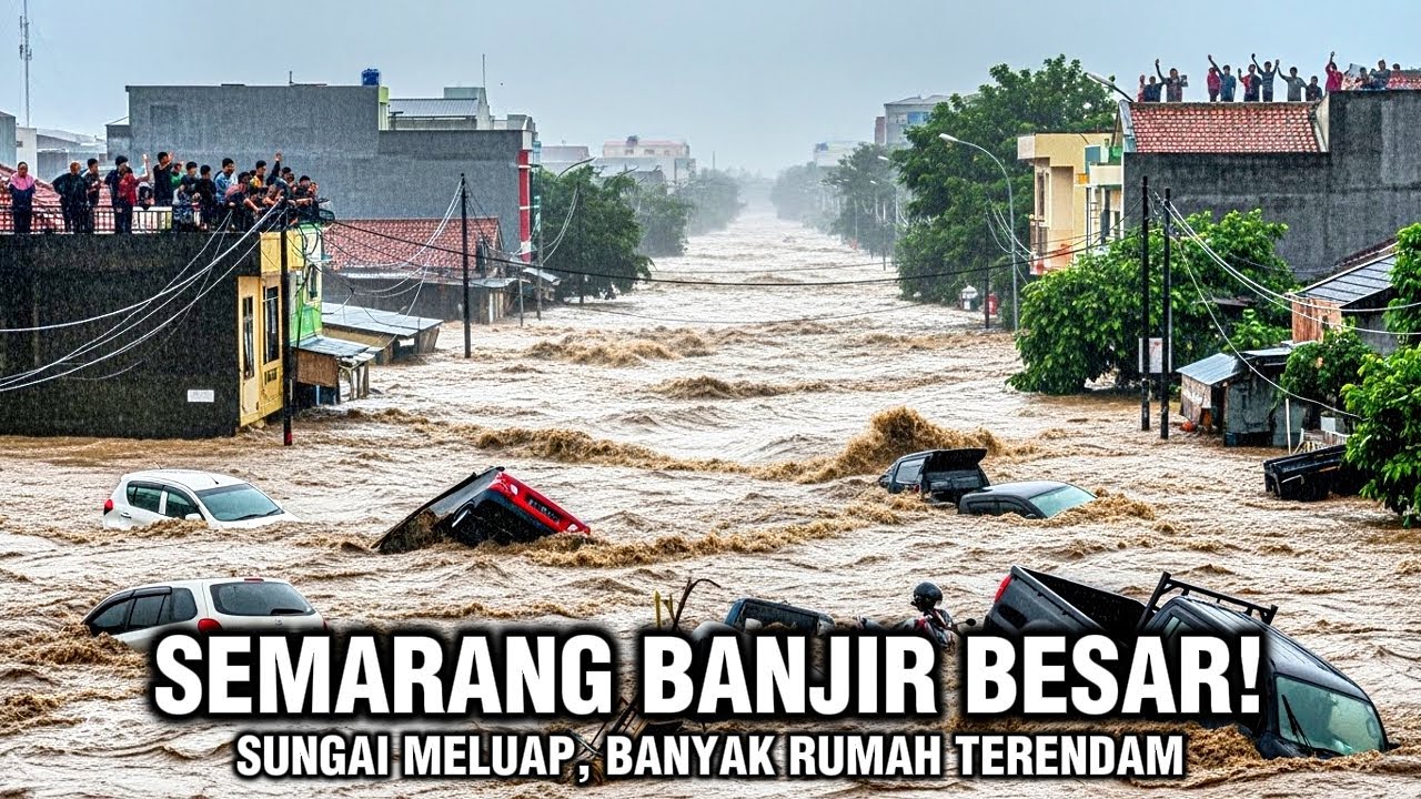SEMARANG TENGGELAM HARI INI | AIR LAUT NAIK DAN HUJAN EKSTREM TAK KUNJUNG BERHENTI