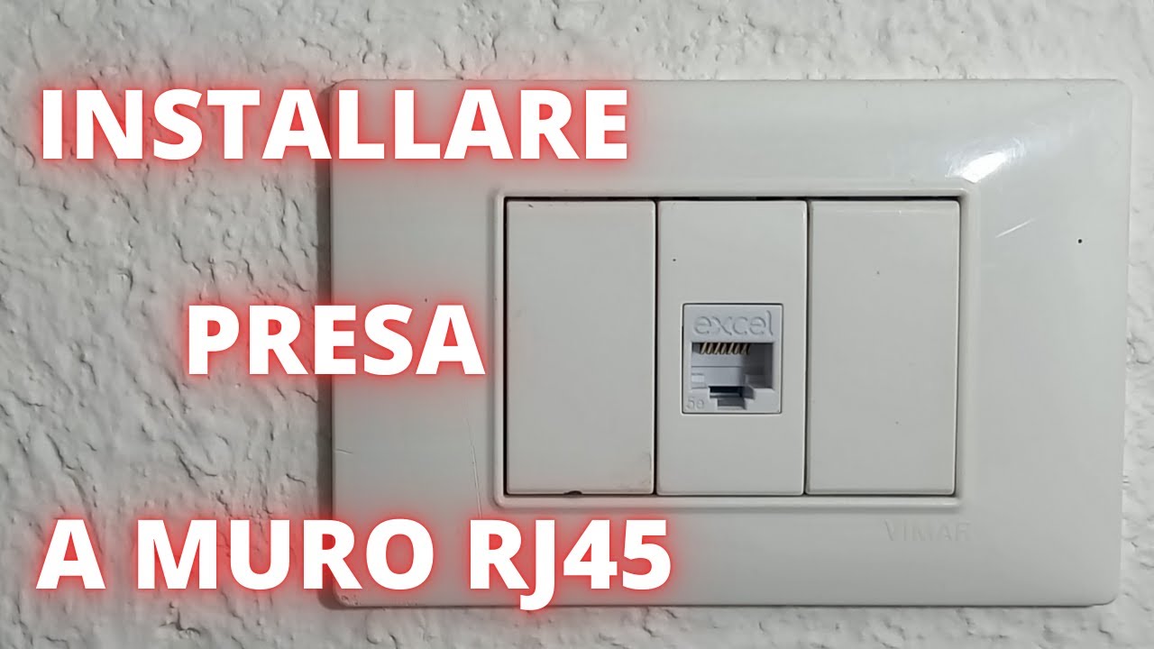 Come montare presa muro ethernet RJ45