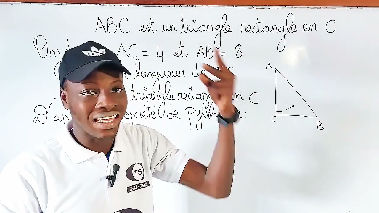 Calculer une longueur (propriété de Pythagore 3ème) 
