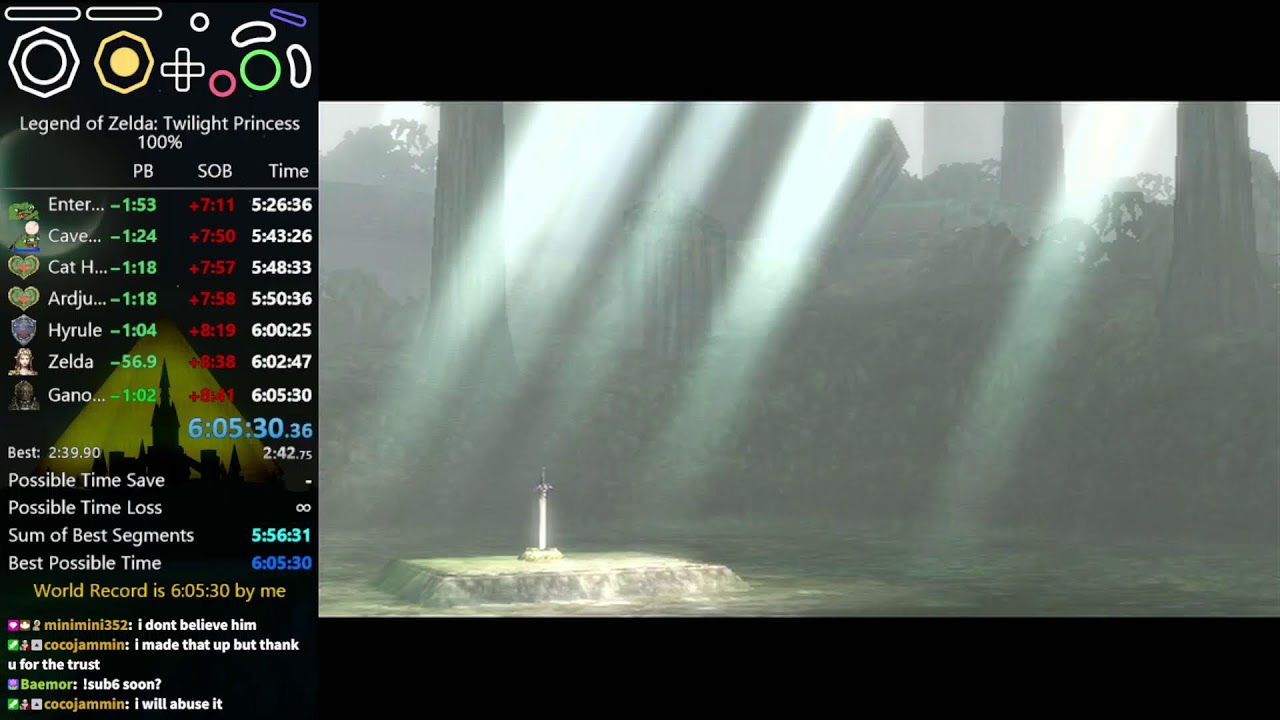 TP 100% speedrun with !newstuff