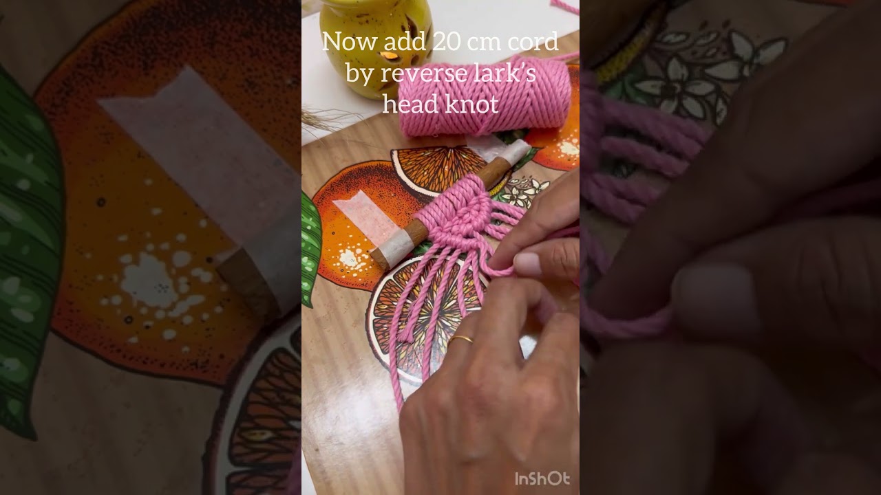 Macrame charm tutorial || car charm