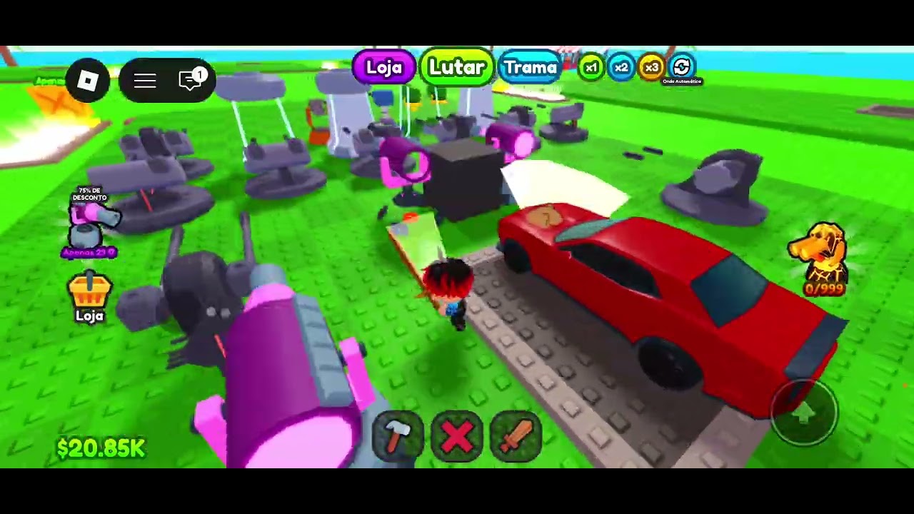 Jogando Proteja um Carro 