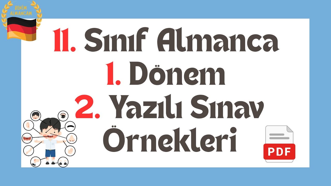 11. Sınıf Almanca 1. Dönem 2. Yazılı Sınav Örnekleri 2025 -2026
